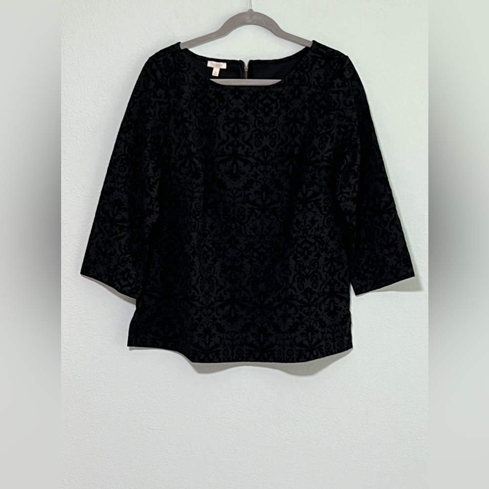 NWT- Talbots Crushed Velvet Top- 1X